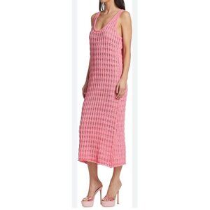 Blanca Women's XS Pink Kendall Knit Midi Dress Sleeveless